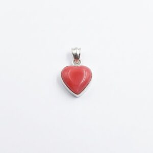 Coral Heart Pendant