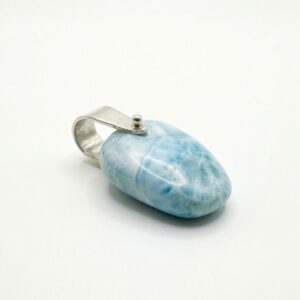 Elegant Larimar Silver Pendant