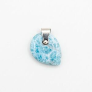 Handmade Larimar Pendant in Silver