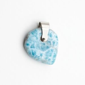 Handmade Larimar Pendant in Silver alternate view