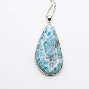 Larimar Pendant with Silver Chain image 3