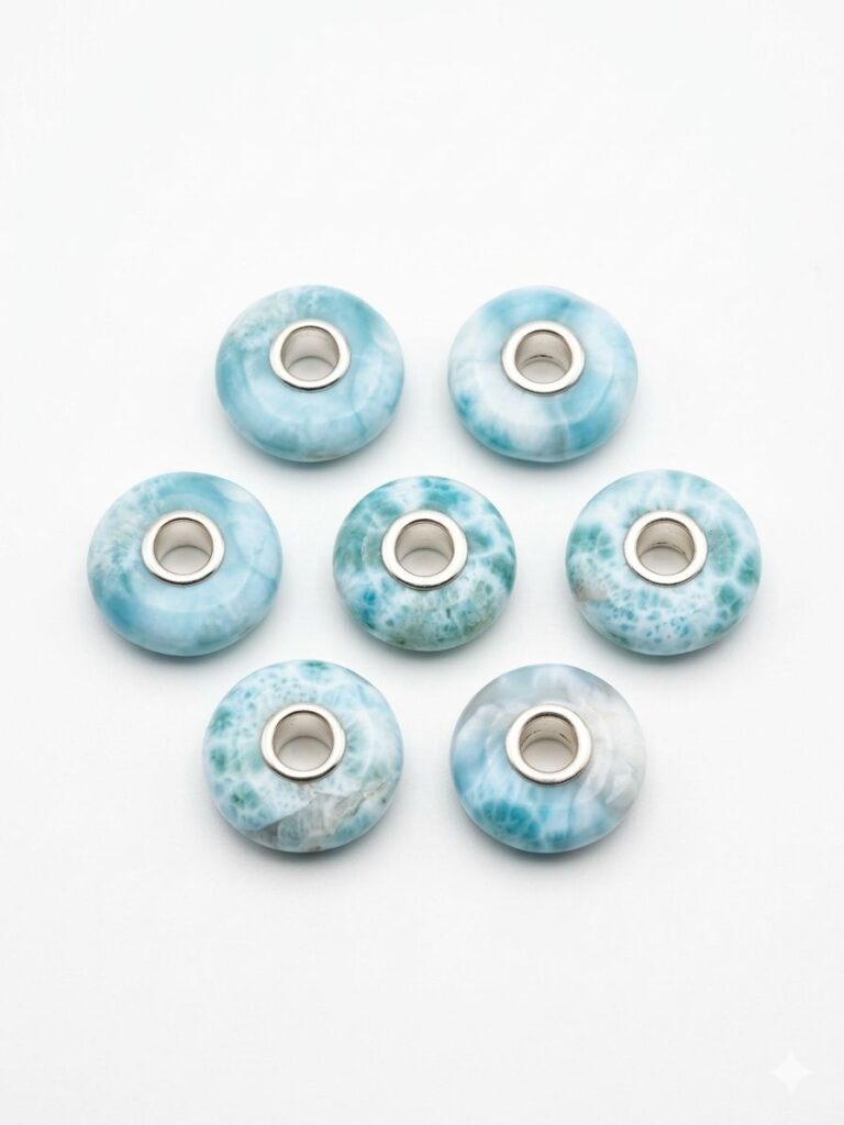 Larimar & Silver Charm