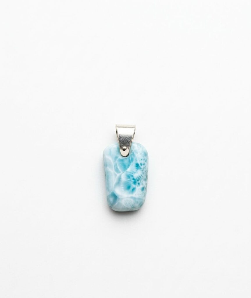 Larimar Silver Pendant