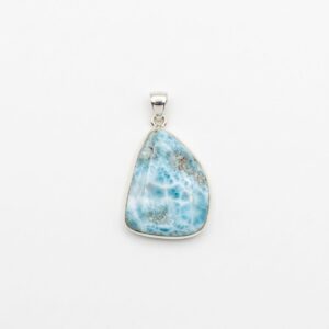 Larimar and Silver Pendant