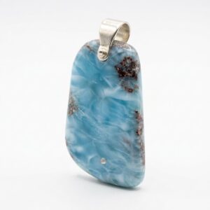 Natural Larimar Sterling Silver Pendant image 3