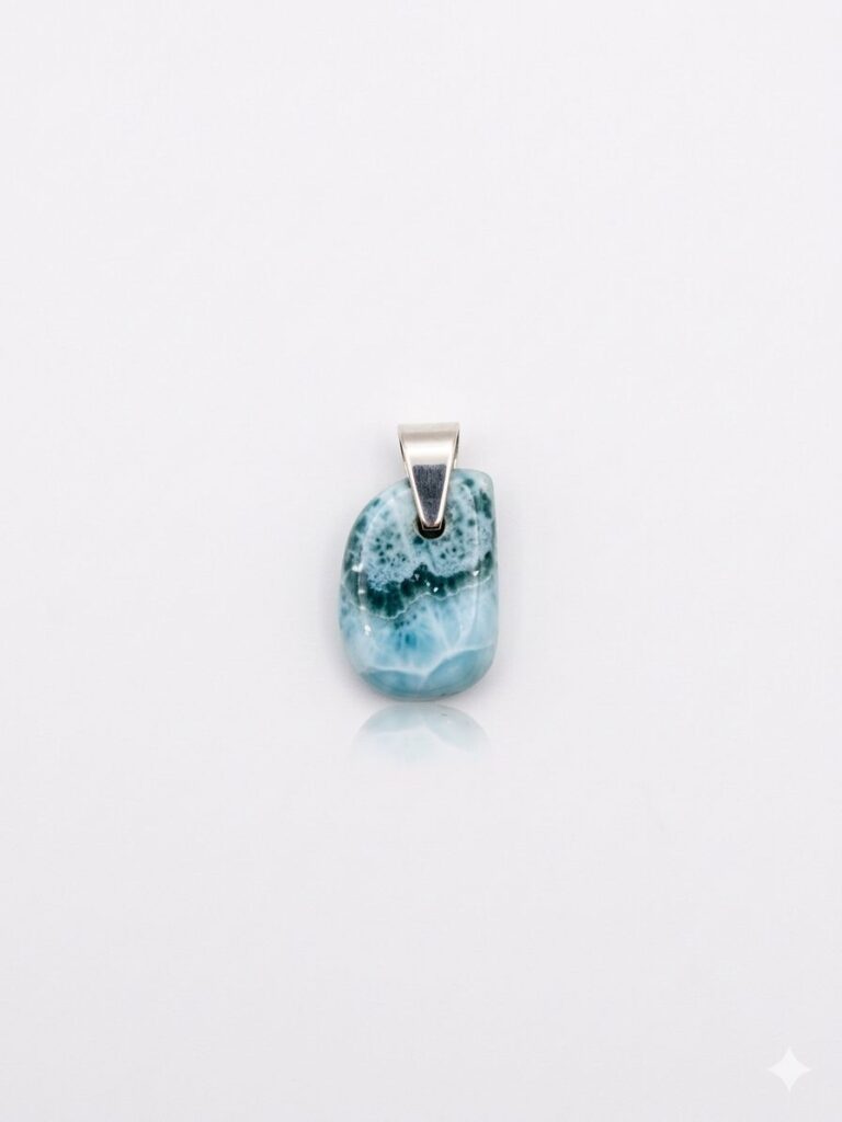 Silver Larimar Pendant