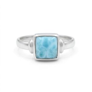 Square Larimar Ring image 3